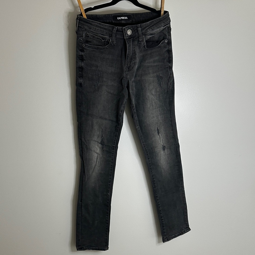 Express Men’s Dark Gray Skinny Jeans (2/$20)